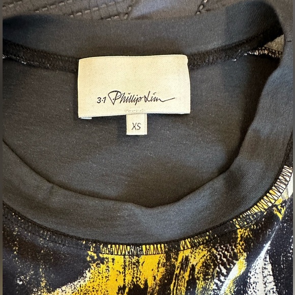 XS 3.1 Philip Lim runway shirt/tank top black/yellow/white/orange - Picture 4 of 9